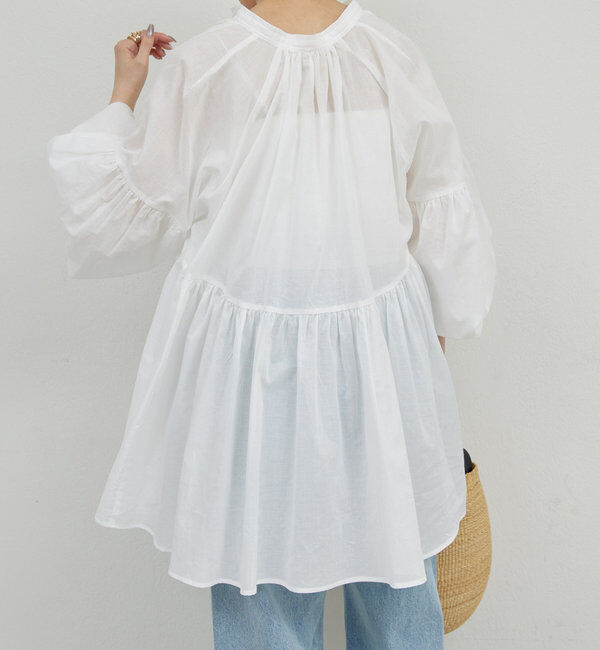  「コットンローンチュニック」|シャツ・ブラウス|