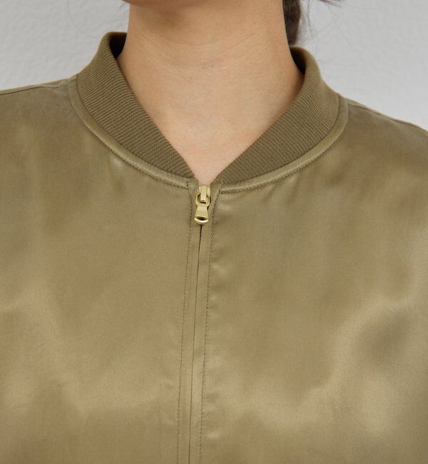  「キュプラサテンブルゾン」|ベスト・ジレ|