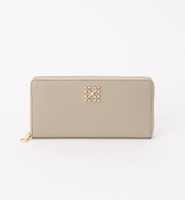  「モノグラムプレートラウンドジップウォレット」|財布|