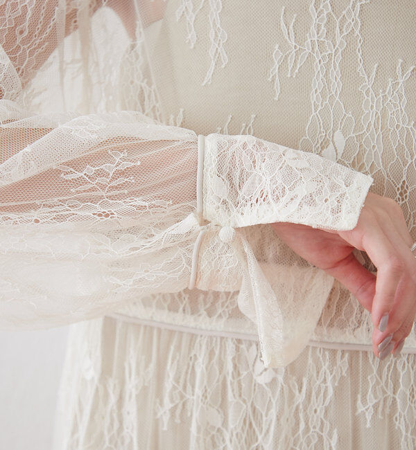  「[森川企画]パイピングレースキャミワンピースSET」|ワンピース|