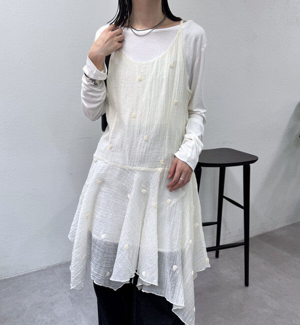  「刺繍キャミチュニック」|ワンピース|