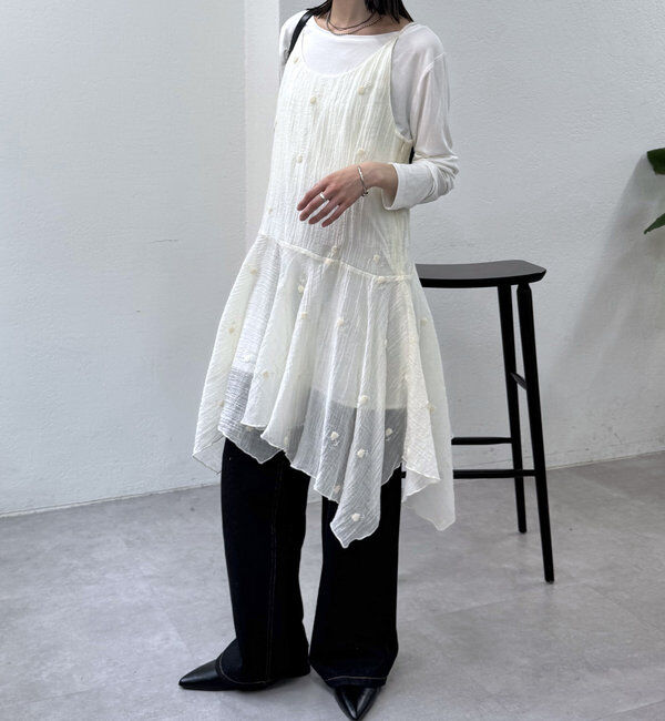  「刺繍キャミチュニック」|ワンピース|