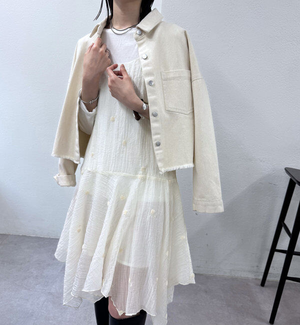  「刺繍キャミチュニック」|ワンピース|