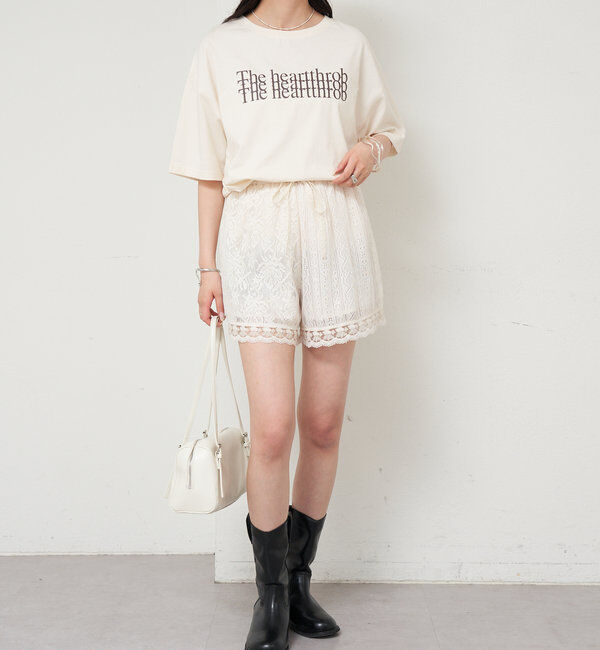  「パッチワークレースショートパンツ」|チノ|