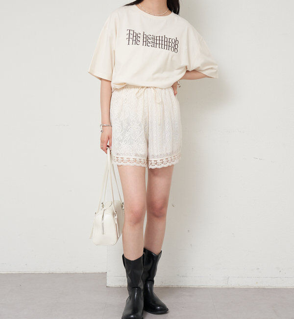  「パッチワークレースショートパンツ」|チノ|