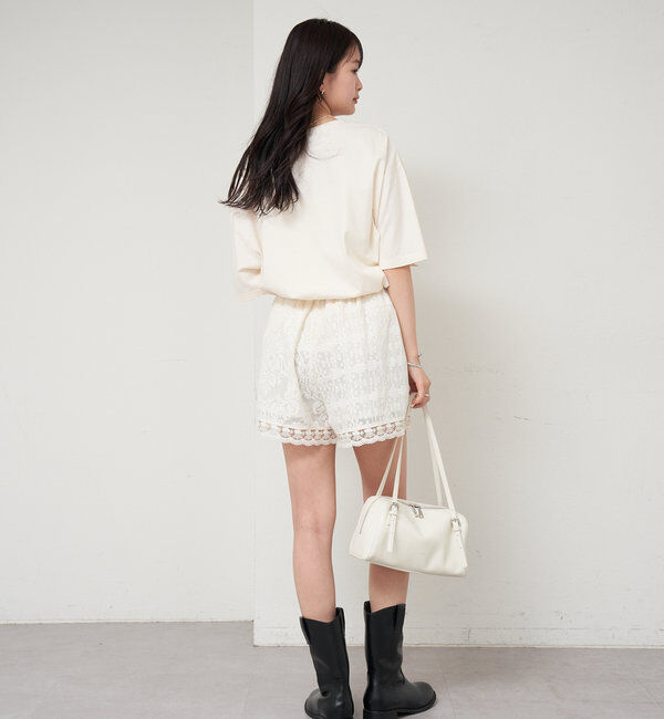  「パッチワークレースショートパンツ」|チノ|