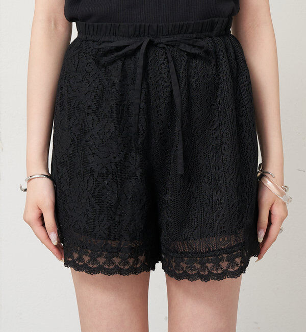 「パッチワークレースショートパンツ」|チノ|