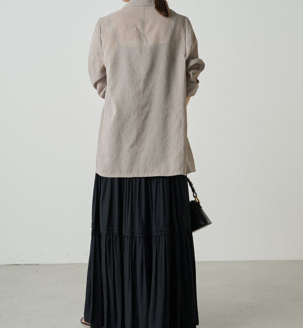  「【3サイズ展開】サテンティアードキャミワンピース」|ワンピース|