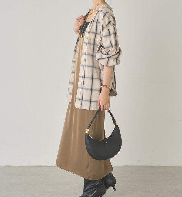  「サテンタンクワンピース」|ワンピース|