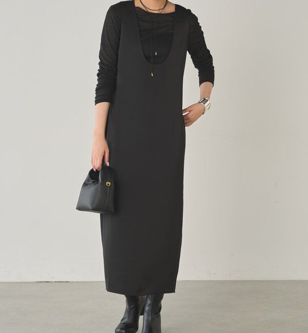  「サテンタンクワンピース」|ワンピース|