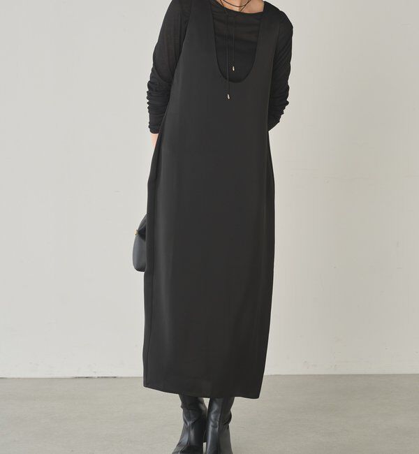  「サテンタンクワンピース」|ワンピース|