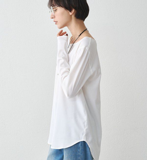  「サテンロンTブラウス」|シャツ・ブラウス|