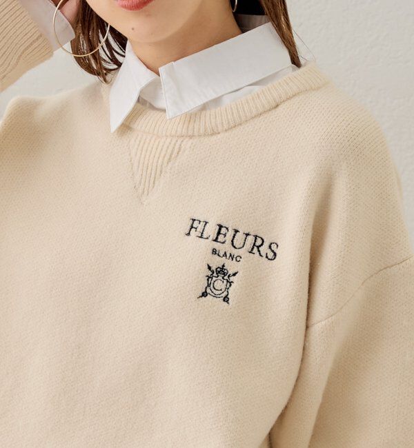  「【3色展開】衿取外しロゴジャガードワンピース」|ワンピース|