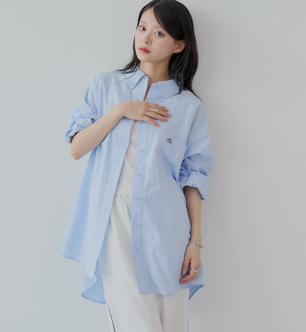  「ワンポイントルーズシャツ」|シャツ・ブラウス|