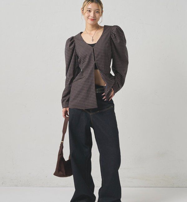  「【SixM/シックスエム】  パフスリーブジャケット」|テーラードジャケット|