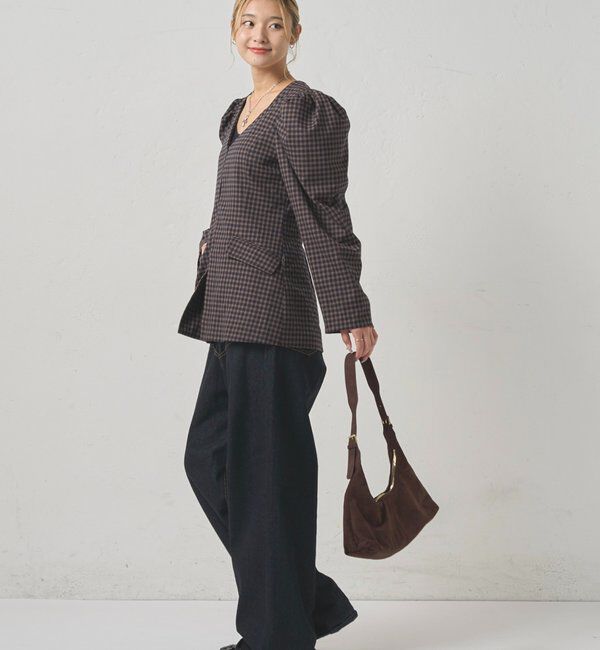  「【SixM/シックスエム】  パフスリーブジャケット」|テーラードジャケット|