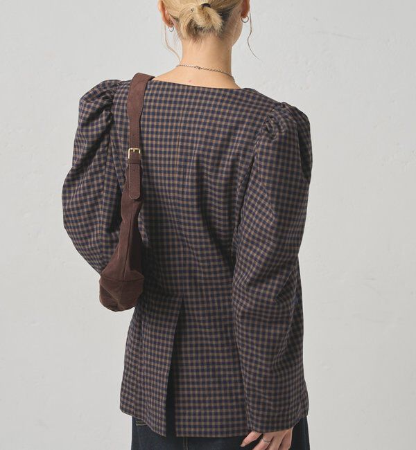  「【SixM/シックスエム】  パフスリーブジャケット」|テーラードジャケット|