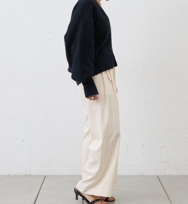  「ファーウールタイ付きカーディガン」|カーディガン|