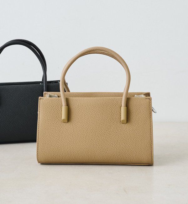  「レザーミニトートBAG」|トートバッグ|ベージュ