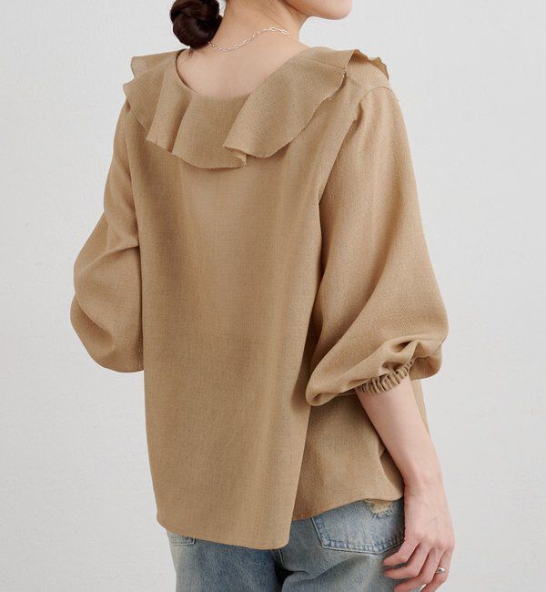 「【26SS予約】フリルカラーブラウス」|シャツ・ブラウス|