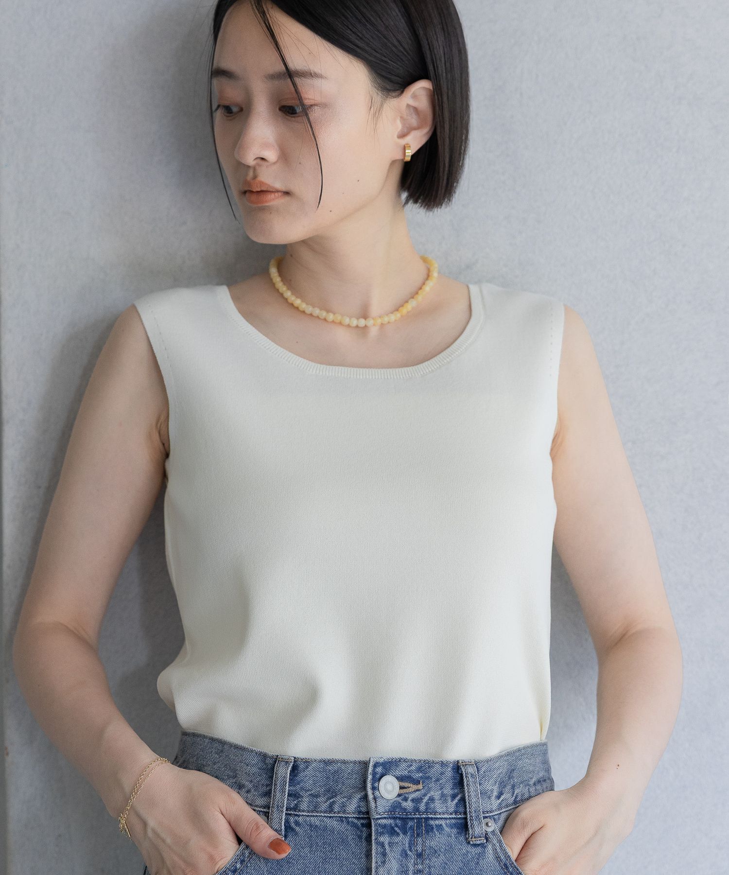 A part by 「FROZZEE2WAYタンクトップ」|ニット・セーター|ナチュラル