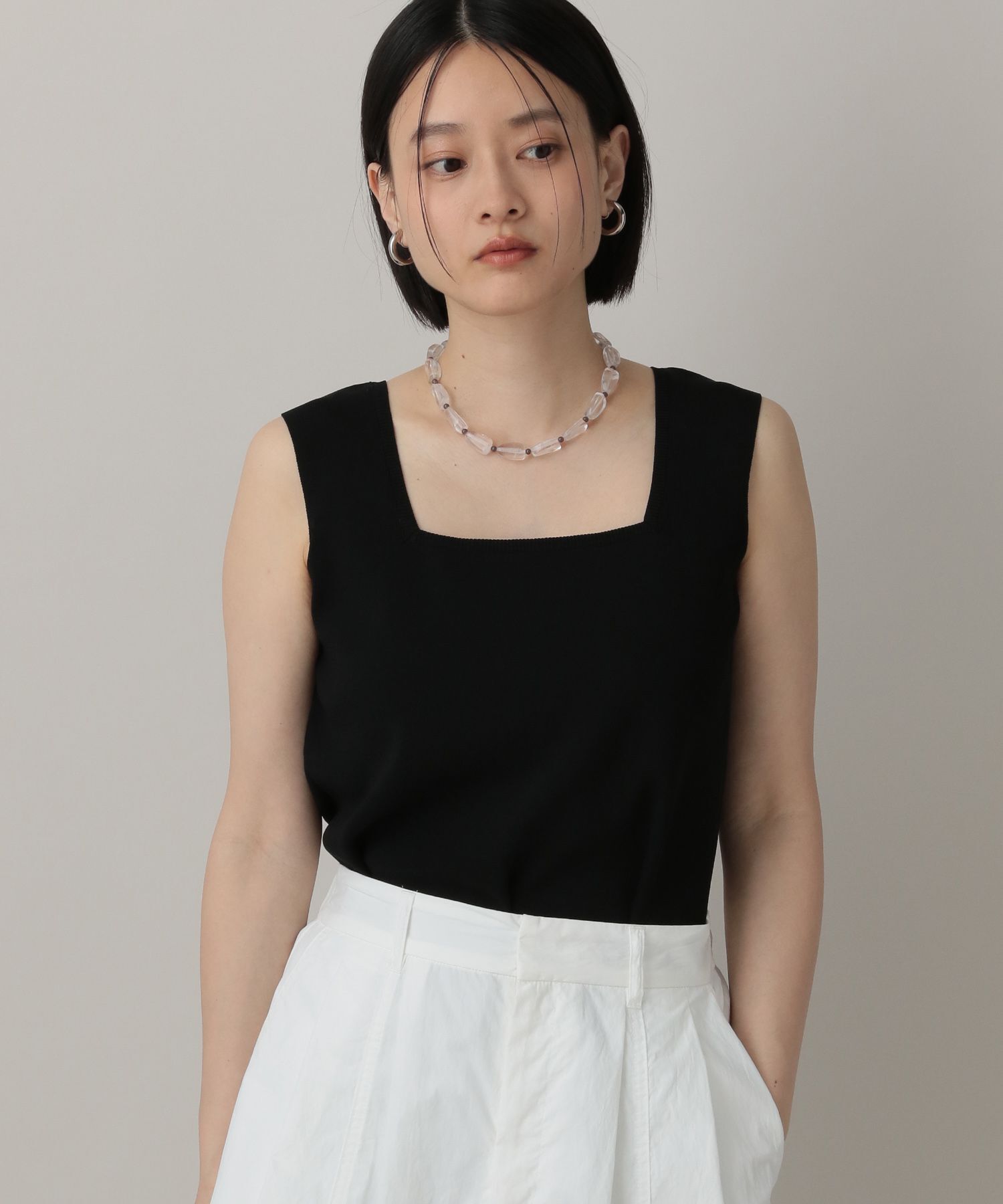 A part by 「FROZZEE2WAYタンクトップ」|ニット・セーター|ブラック