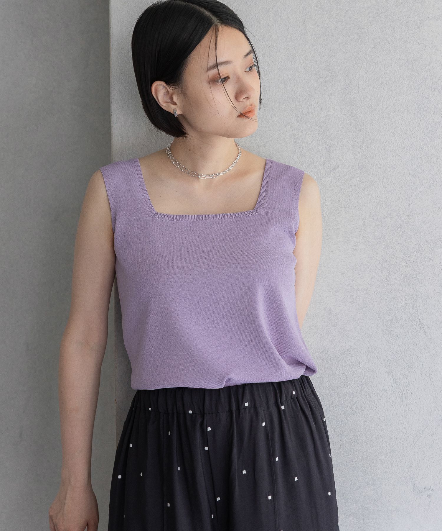 A part by 「FROZZEE2WAYタンクトップ」|ニット・セーター|パープル