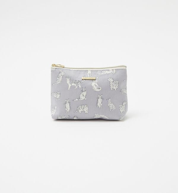 collex「リバティプリント BASICポーチL ミャオウ  猫柄」|ポーチ|