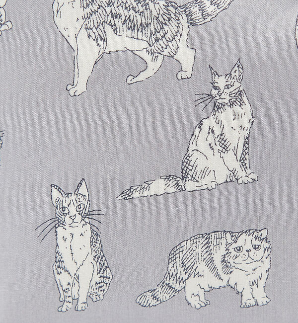 collex「リバティプリント BASICポーチL ミャオウ  猫柄」|ポーチ|