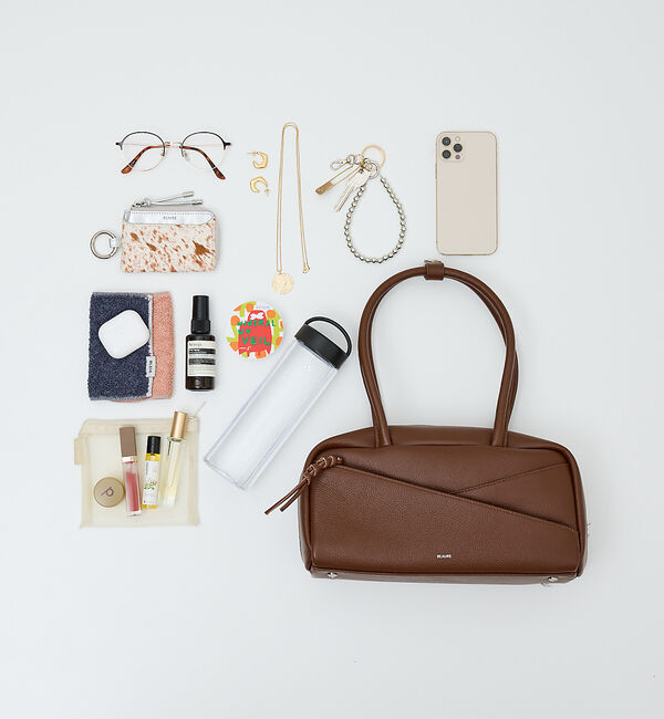 collex「【WEB限定】【Beau're/ヴュレ】ポケット付き横長ボストンバッグ」|ボストンバッグ|