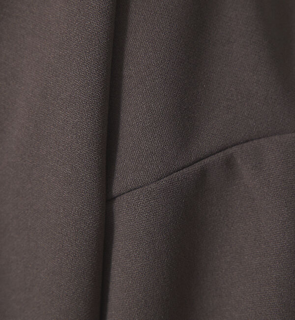 ABAHOUSE「【AH ABAHOUSE】カットジョーゼット ドロップショルダー モックネック」|Tシャツ・カットソー|