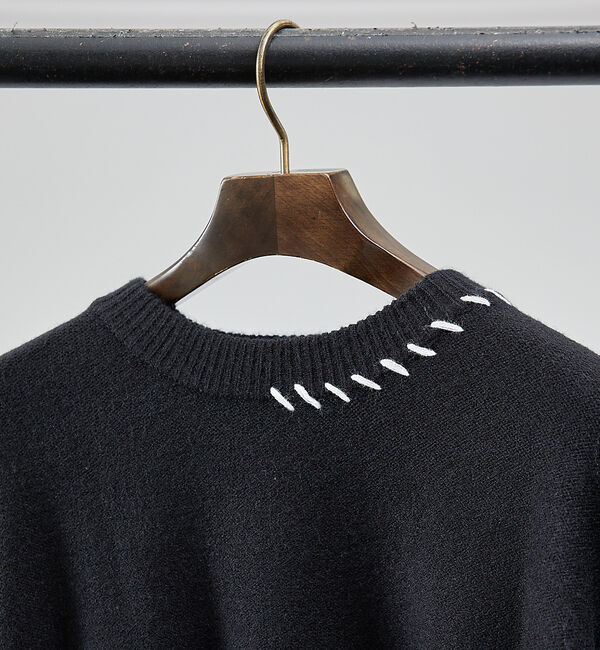 ABAHOUSE「【AH ABAHOUSE】ハンドステッチ プルオーバー ニット」|ニット・セーター|