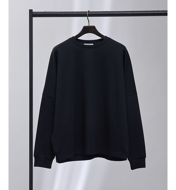 ABAHOUSE「【AH ABAHOUSE】ポンチ ドルマンスリーブ カットソー / スウェット」|スウェット・ジャージ|ブラック