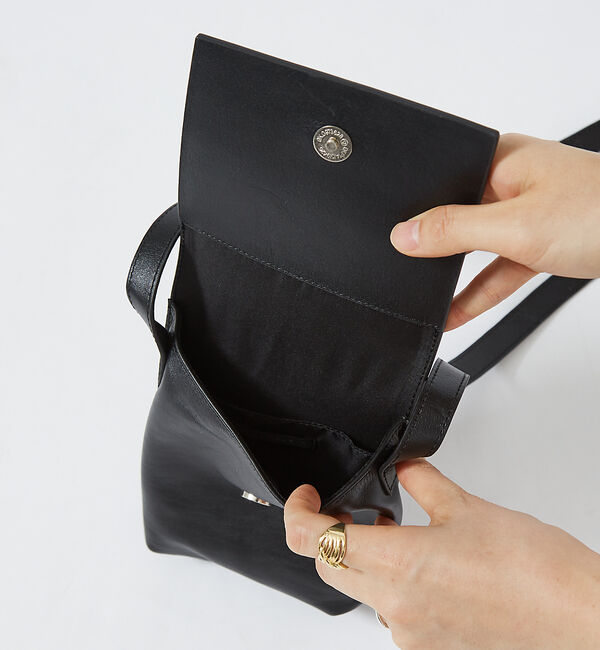 ABAHOUSE「【YArKA/ヤーカ】real leather box flap shoulde」|ショルダー・メッセンジャー|