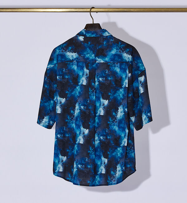 ABAHOUSE「【AH ABAHOUSE】アブストラクト柄 半袖シャツ」|シャツ・ブラウス|