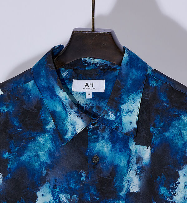 ABAHOUSE「【AH ABAHOUSE】アブストラクト柄 半袖シャツ」|シャツ・ブラウス|