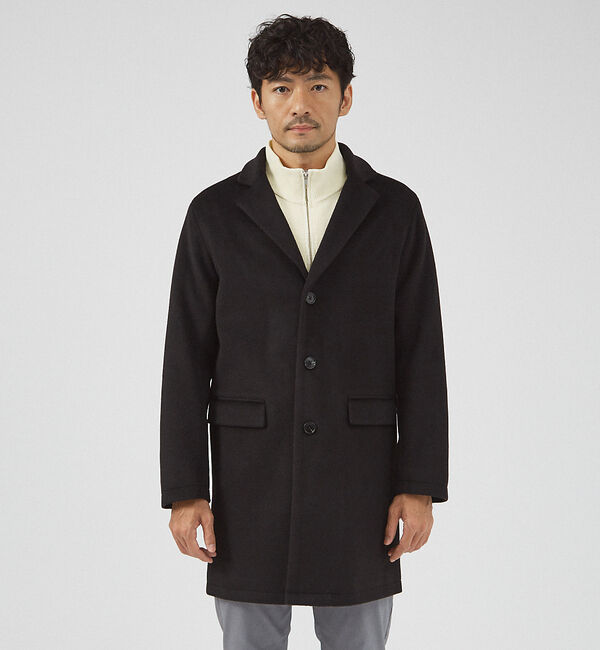 ABAHOUSE「【シャギーニット】メルトン チェスターコート」|その他|