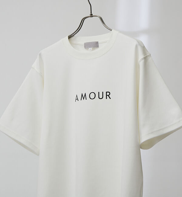ABAHOUSE「【AMOUR】ベアポンチ ロゴ 半袖Tシャツ」|Tシャツ・カットソー|