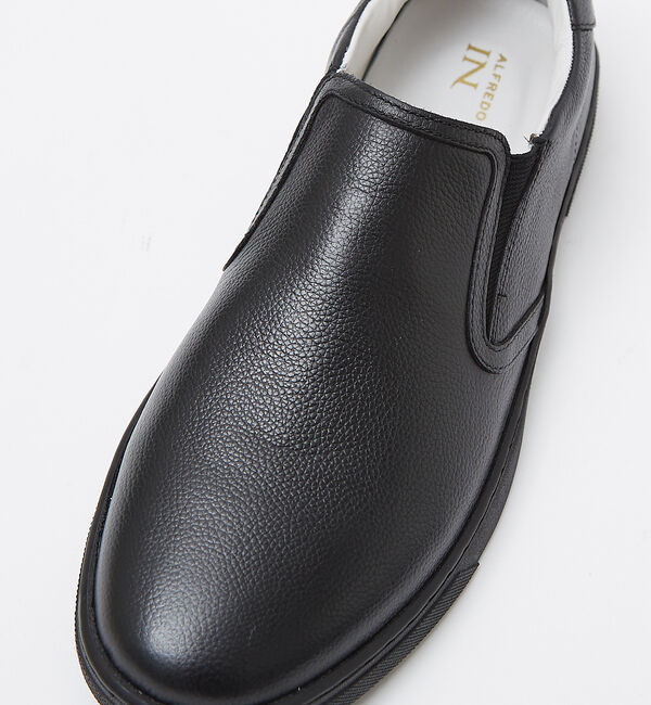 alfredoBANNISTER「【WEB別注】究極のベーシック オールレザースリッポンスニーカー」|スニーカー|