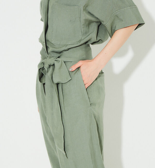 Rouge vif「【東原妙子さんコラボ】リネン混ジャンプスーツ」|オールインワン|