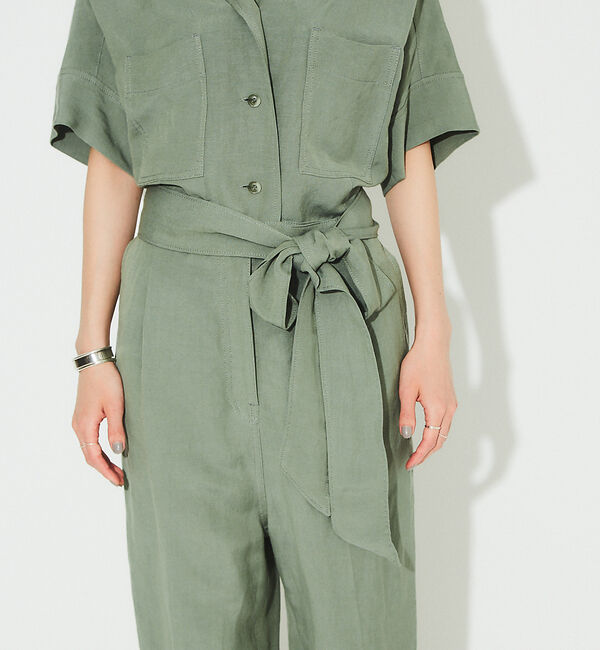 Rouge vif「【東原妙子さんコラボ】リネン混ジャンプスーツ」|オールインワン|