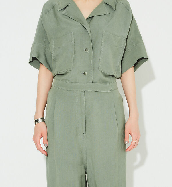 Rouge vif「【東原妙子さんコラボ】リネン混ジャンプスーツ」|オールインワン|