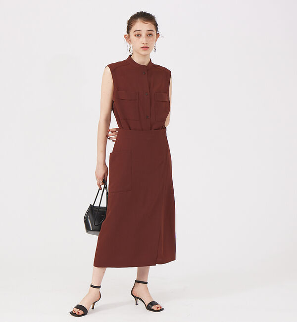 Rouge vif「【セットアップ対応】ラップスカート」|スカート|