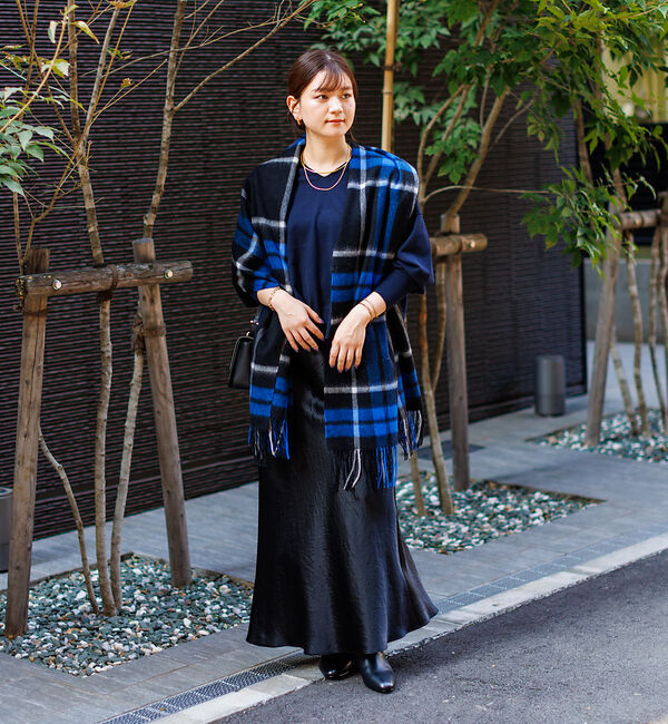 Rouge vif「【TWEEDMILL/ツイードミル】チェック柄ストール」|マフラー|