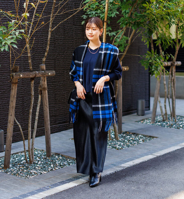 Rouge vif「【TWEEDMILL/ツイードミル】チェック柄ストール」|マフラー|