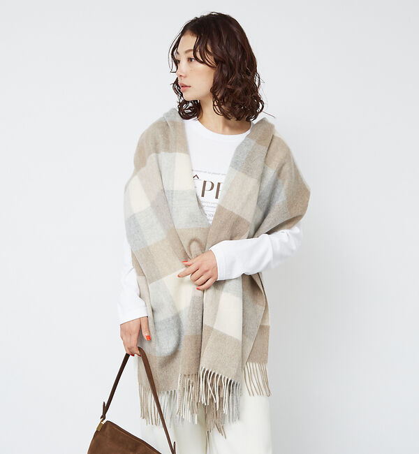 Rouge vif「【TWEEDMILL/ツイードミル】チェック柄ストール」|マフラー|