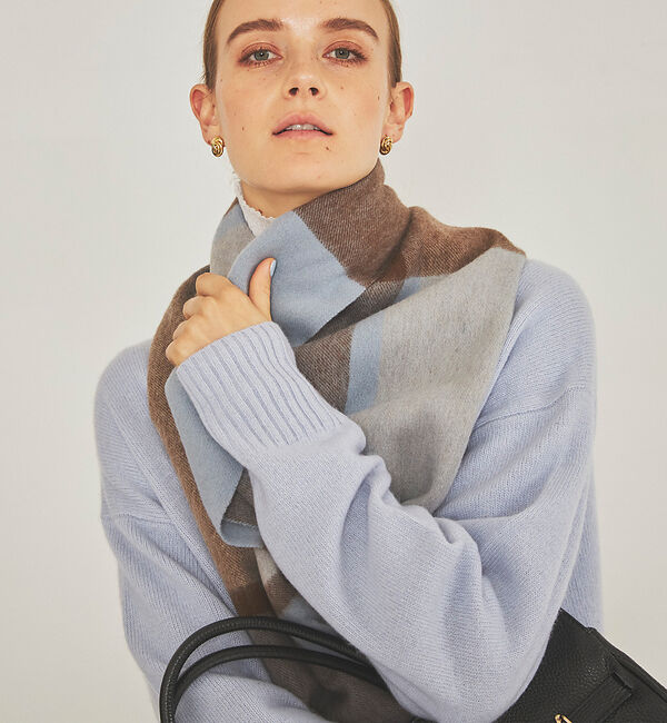 Rouge vif「【TWEEDMILL/ツイードミル】チェック柄ストール」|マフラー|