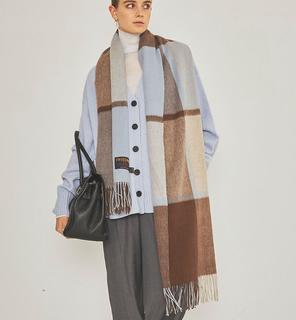 Rouge vif「【TWEEDMILL/ツイードミル】チェック柄ストール」|マフラー|