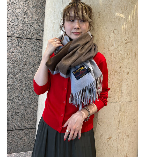 Rouge vif「【TWEEDMILL/ツイードミル】チェック柄ストール」|マフラー|