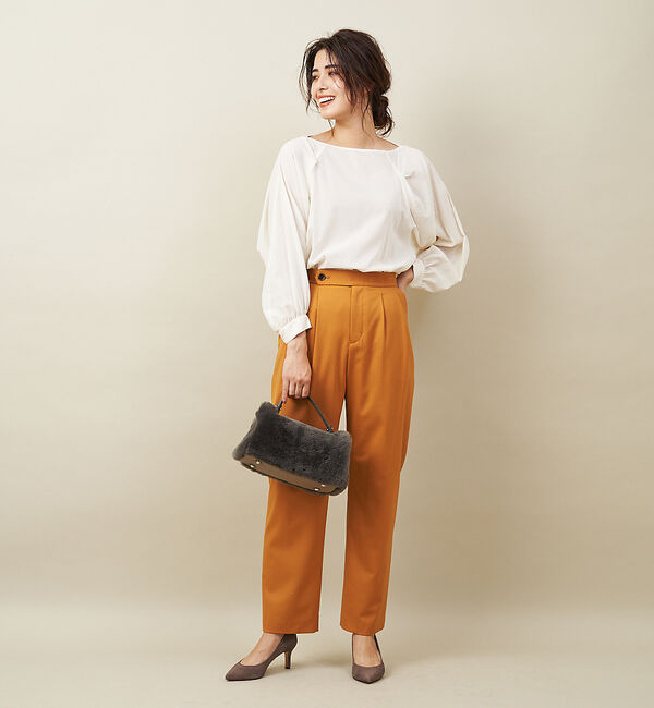 qualite「ウールギャバ2タックパンツ」|その他|